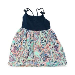 Lilly Pulitzer Girl’s Shell Cotton Sun Dress Preppy Beach Size 8-10